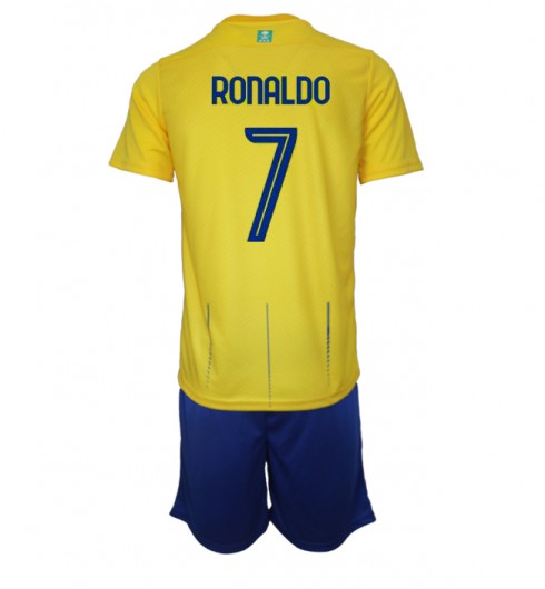 Al-Nassr Cristiano Ronaldo #7 Domácí dres pro děti 2023-24 Krátký Rukáv (+ trenýrky)
